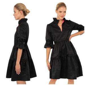 Gretchen Scott Designs Black Dress with Pink Accents